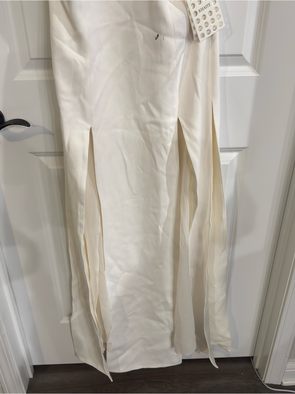KHAITE Nonya Open Back Maxi Dress in White - Picture 6 of 12